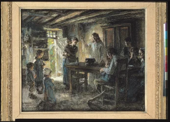 Kristus med de saktmodige, 1903-04 (pastell på papir)